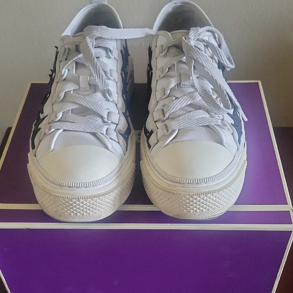 AMIRI White and Black Sneakers